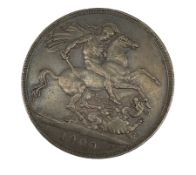 Queen Victoria 1900 crown coin