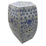 Chinese blue and white porcelain garden seat