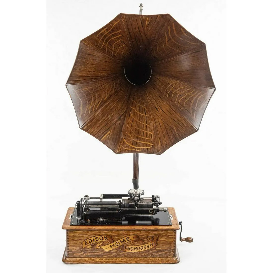 Edison Home Model A Phonograph with Cygnet Horn - Image 2 of 6