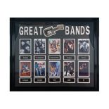 Framed Music Memorabilia - Great Bands