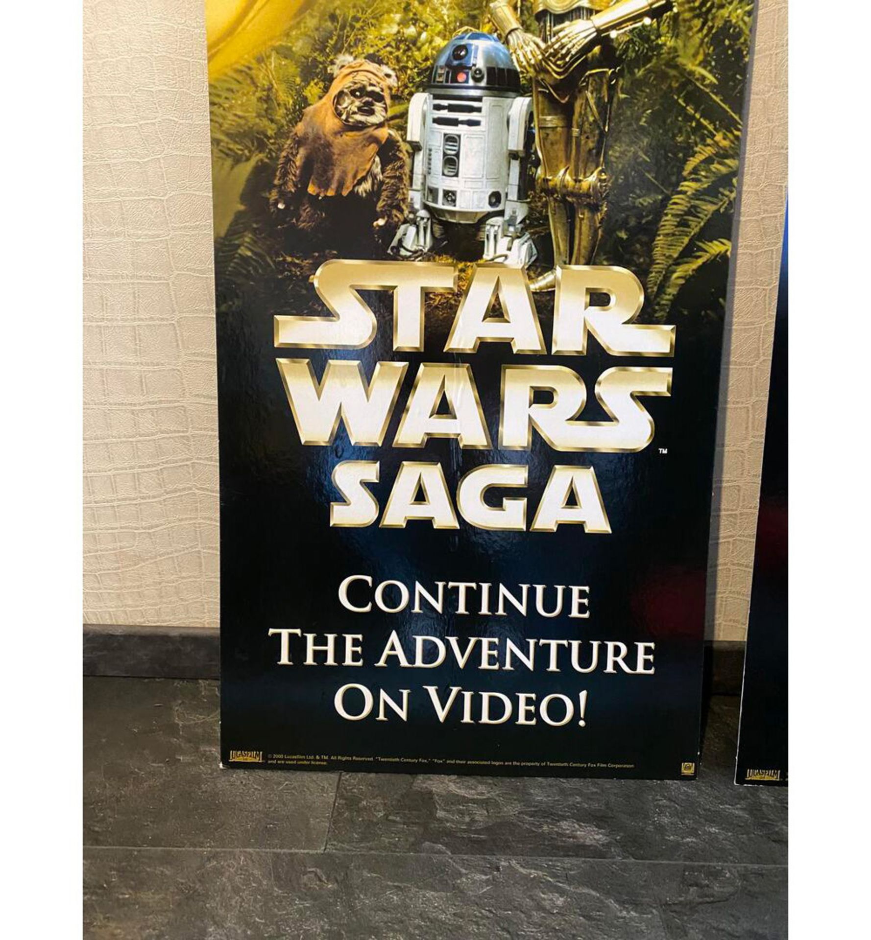 Lot 3pcs Large Star Wars Movie theater film cardboard plates - Bild 4 aus 7