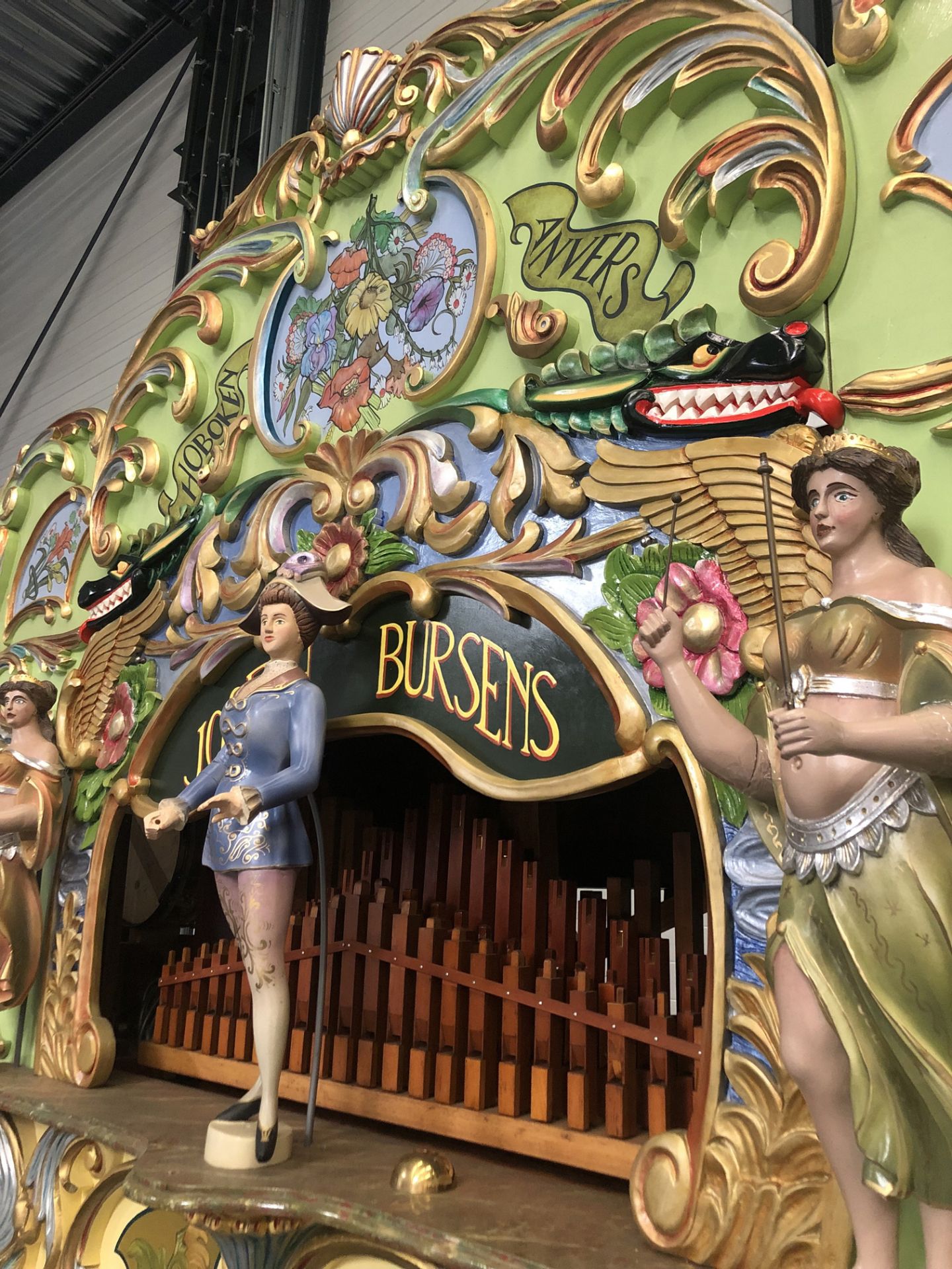Joseph Bursens 69-Key Fairground Organ with Trailer & 40 Books - Image 2 of 6