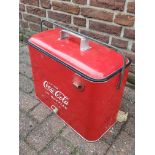 Vintage Coca-Cola Cooler with Bottle Cap Opener