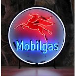 Mobilgas Neon Lighting - With Backplate