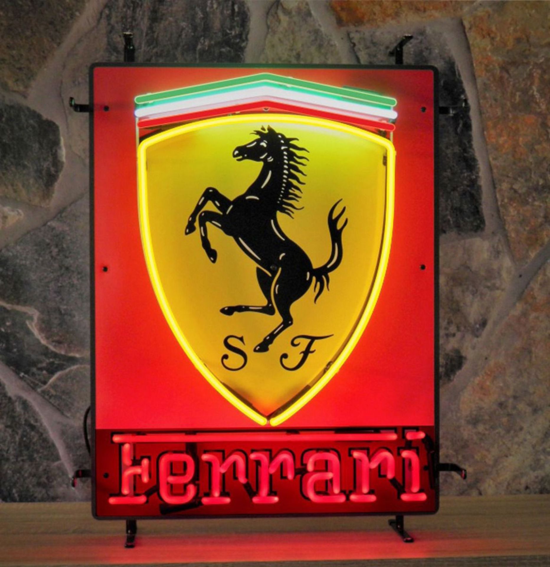 Ferrari Neon Lights - With Back Plate