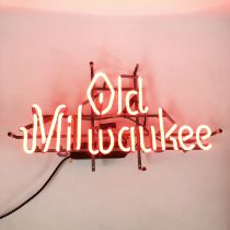 Original 1980s Old Milwaukee Neon Sign