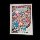 Framed Beatles Yellow Submarine Poster