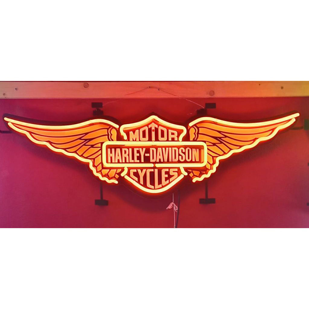 Brand New Harley-Davidson Logo Neon Sign with Backplate