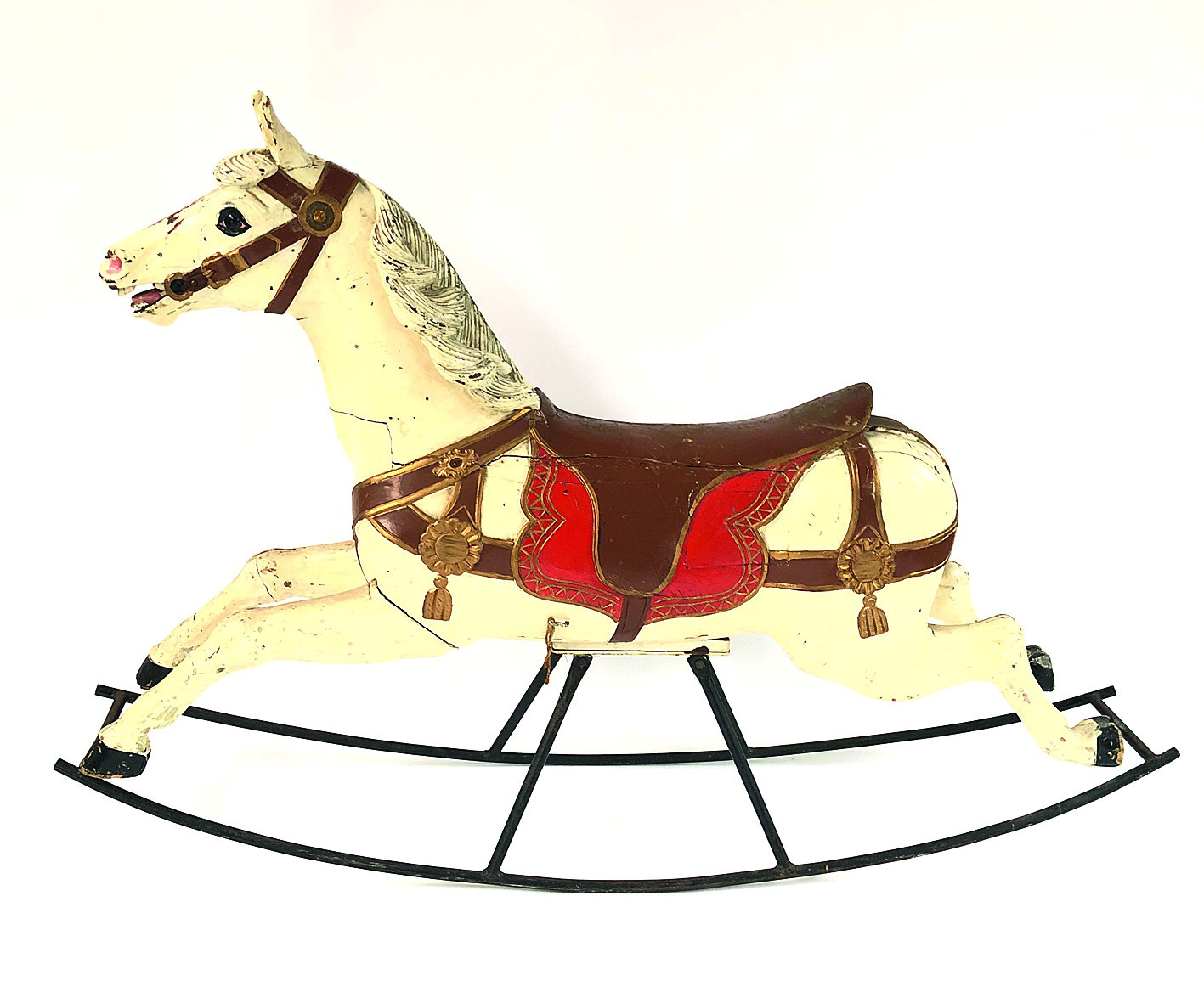 Hubner Carousel Rocking Horse ca. 1910