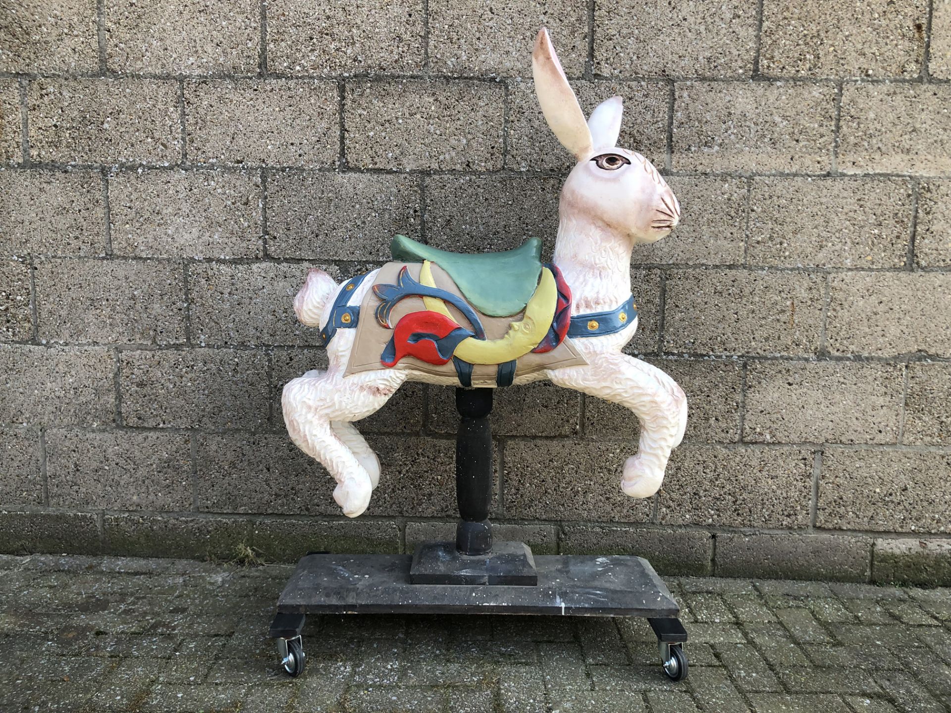Wooden Carousel Hare Figure - Bild 2 aus 5