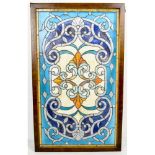 Framed Stained Leaded Glass Window