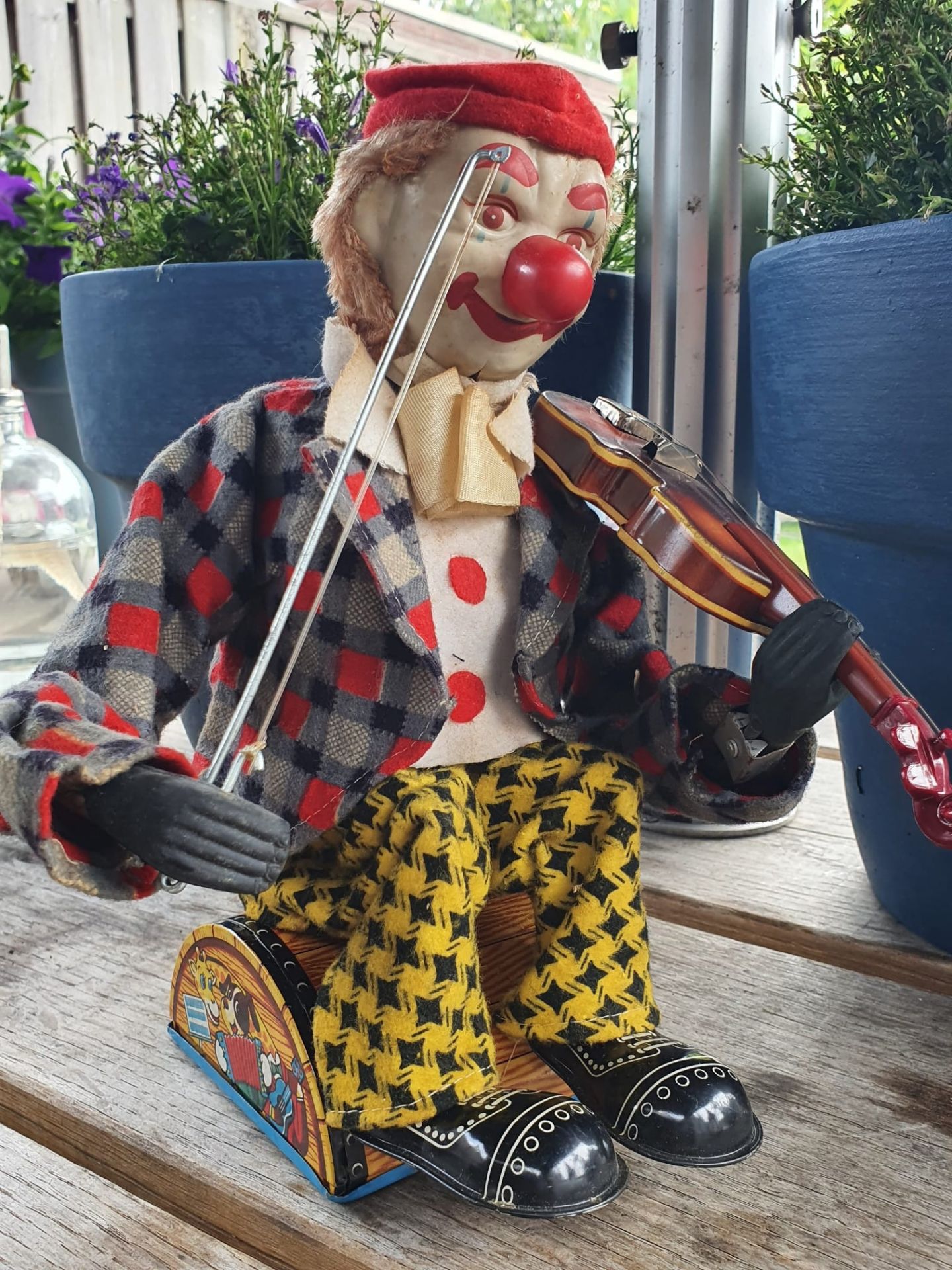 Battery Powered Clown Toy with Original Box