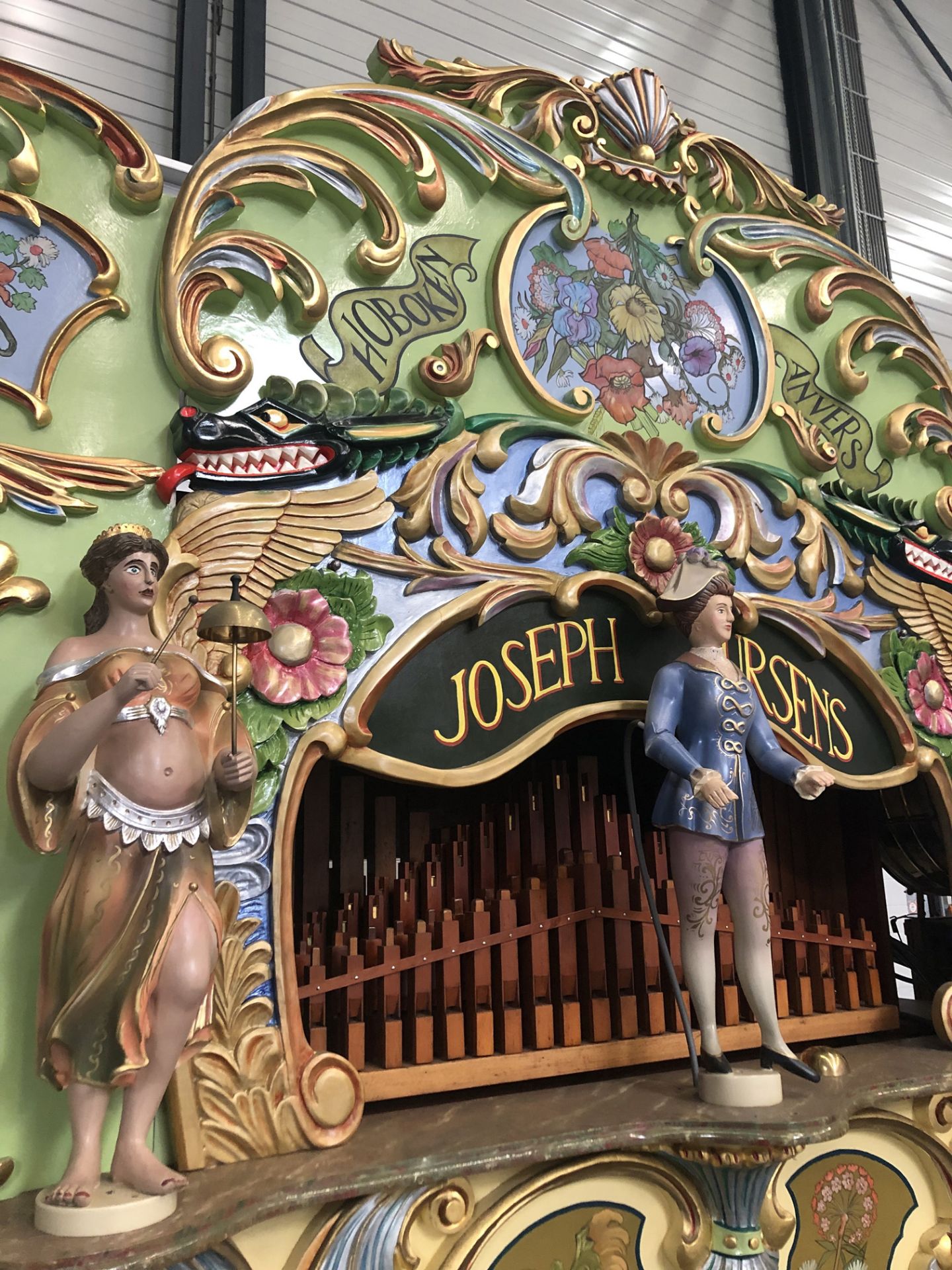 Joseph Bursens 69-Key Fairground Organ with Trailer & 40 Books - Image 3 of 6