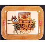 Coca-Cola Tray with Wicker Food Cart Design