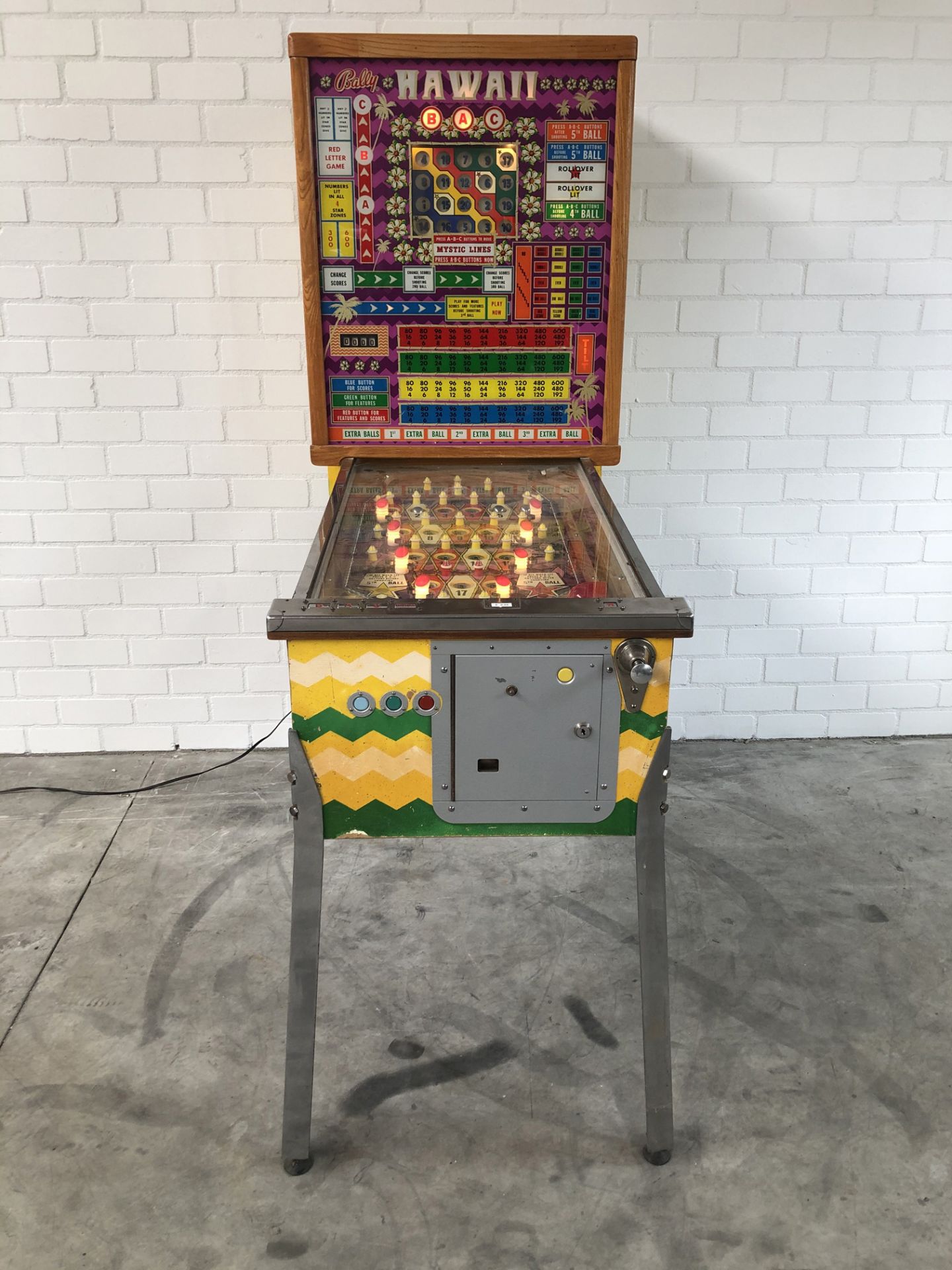 1973 Bally Hawaii Bingo Machine  - Image 2 of 6