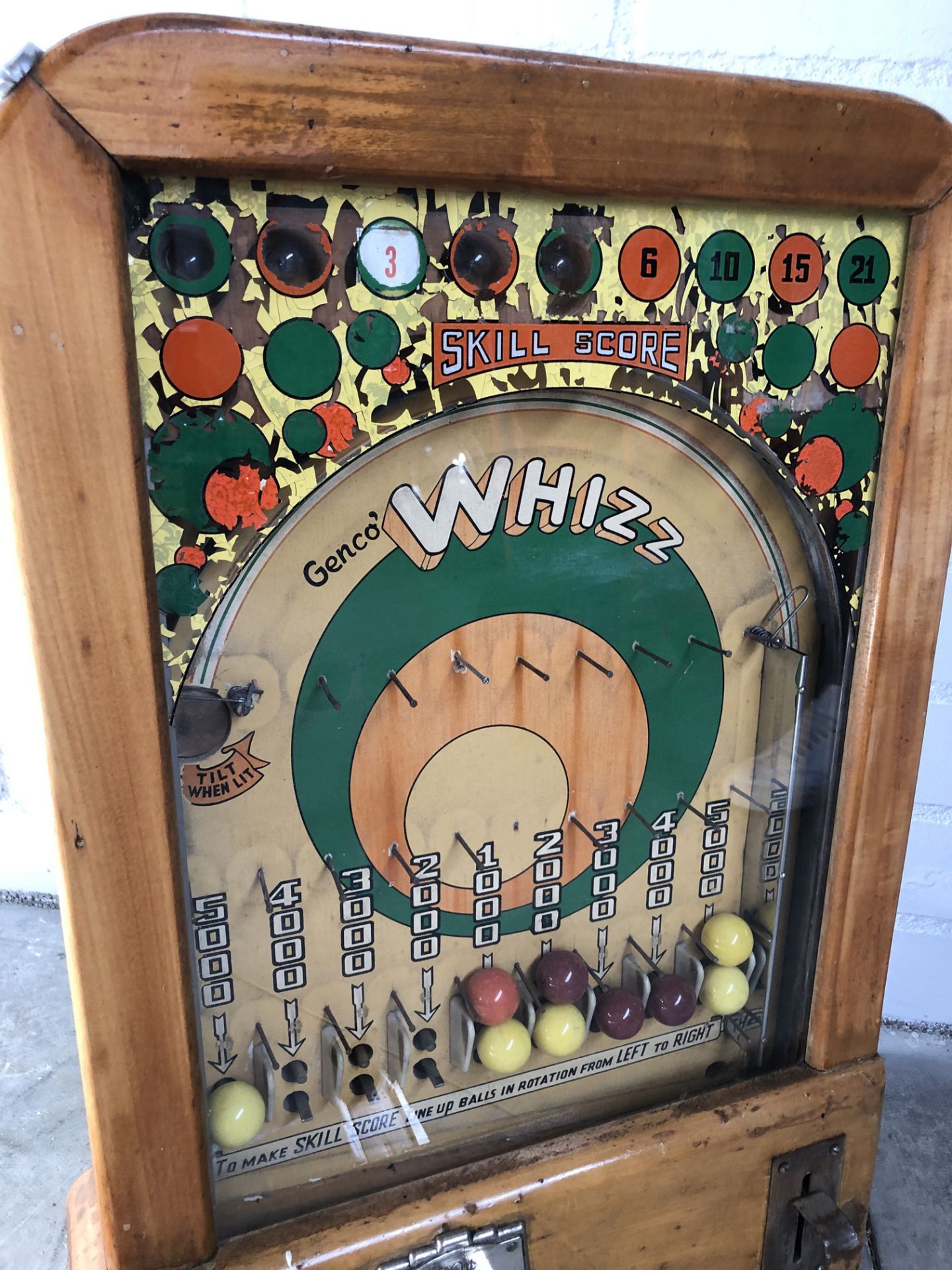 1946 Genco Whizz Tabletop Pinball Machine - Bild 6 aus 6