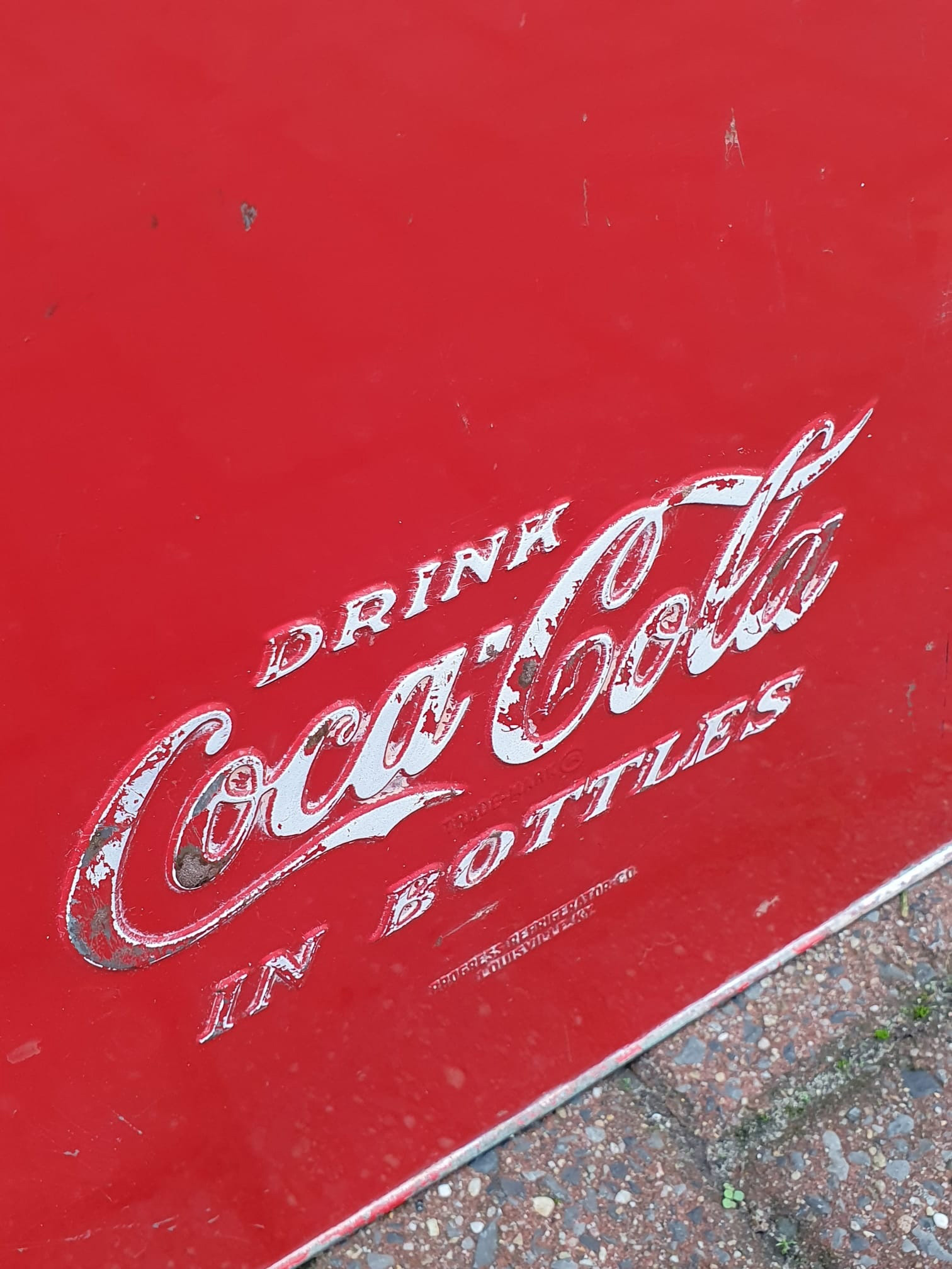 Vintage Coca-Cola Cooler with Bottle Cap Opener  - Image 6 of 6