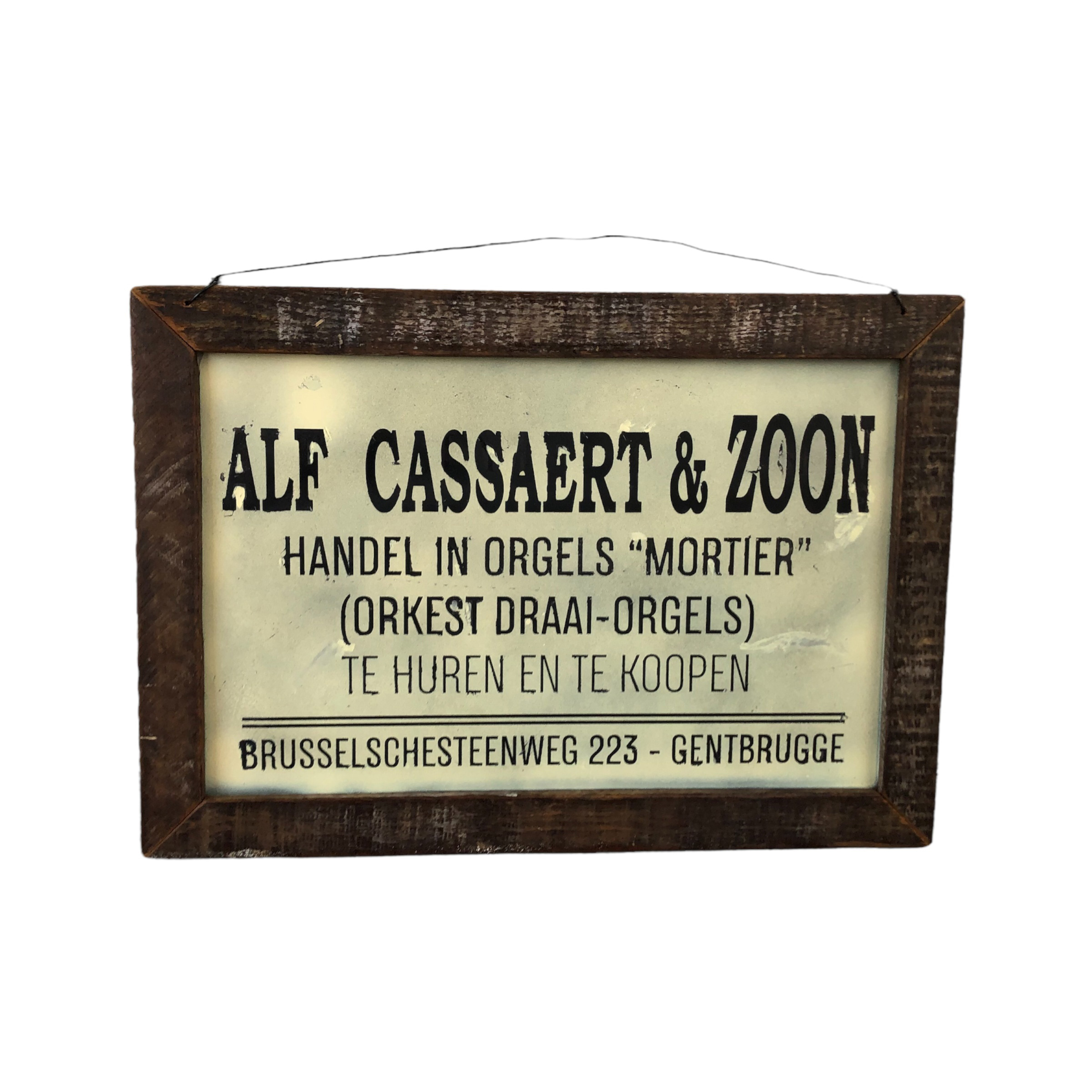 Advertising Sign Alf Cassaert & Zoon, Gentbrugge