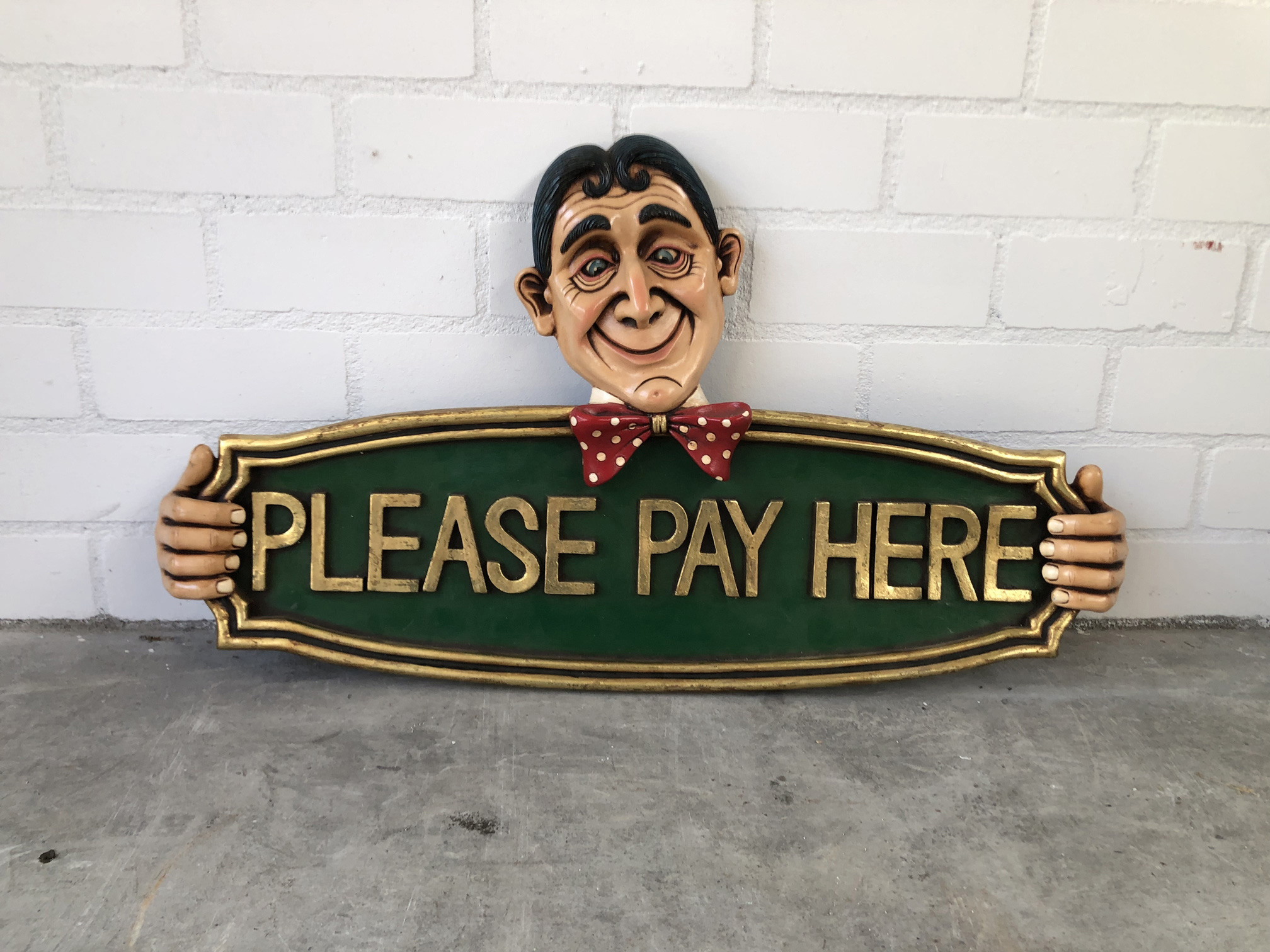 Polystone Please Pay Here Sign - Image 2 of 4
