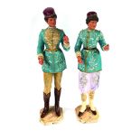 Set of 2 Limonaire Organ Statues ca. 1980s