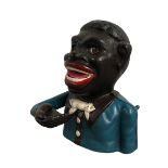 Reproduction Black Americana Cast Iron Coin Bank