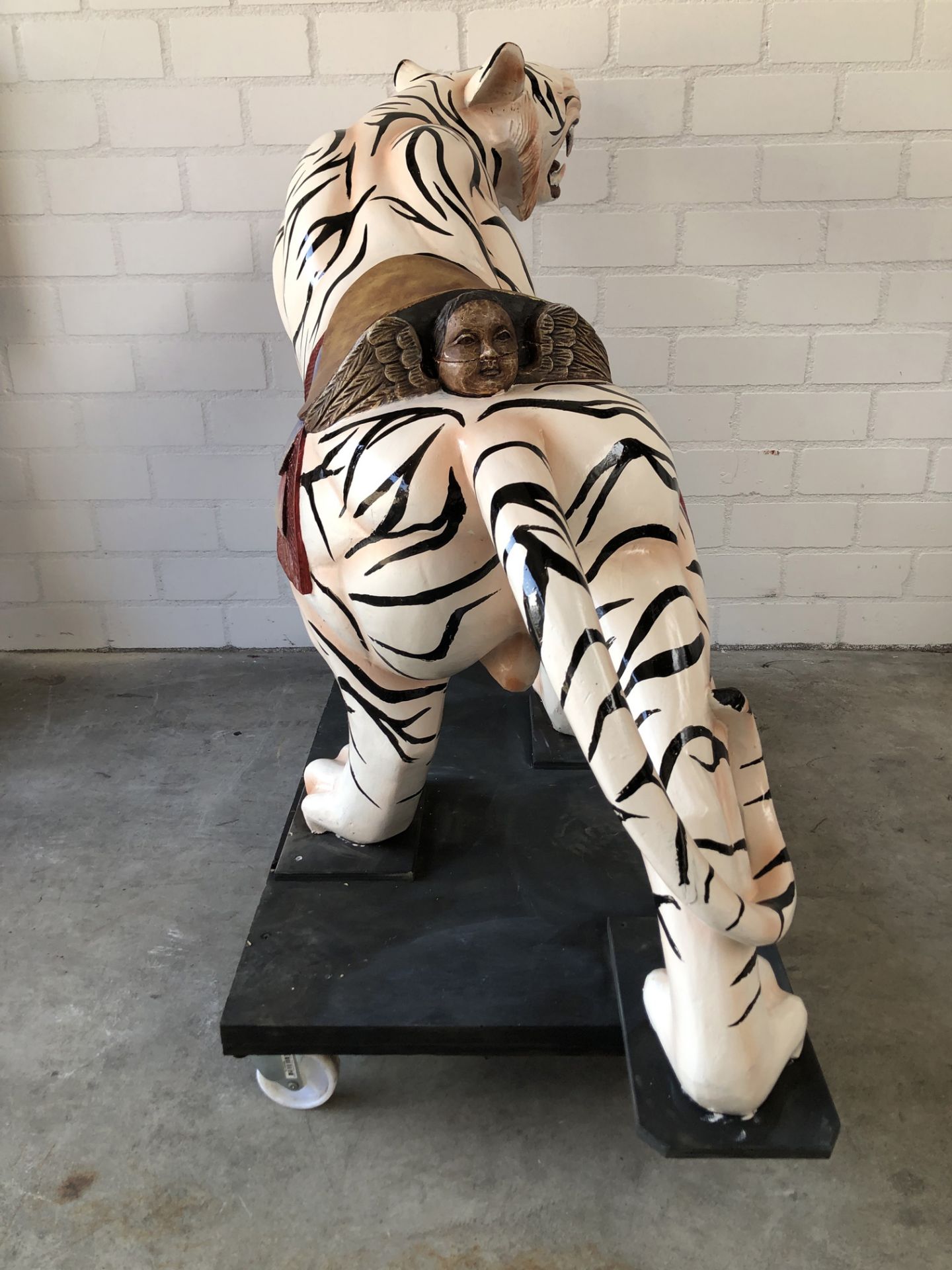 Wooden Carousel Tiger Figure - Bild 5 aus 5