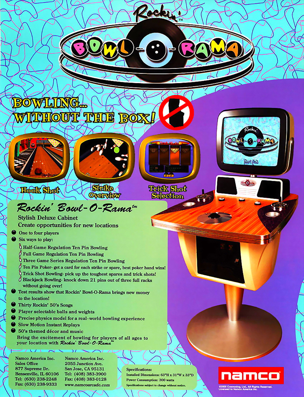 2006 Namco Rockin Bowl-O-Rama Arcade Game  - Bild 13 aus 13