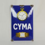 Curved Enamel Sign CYMA