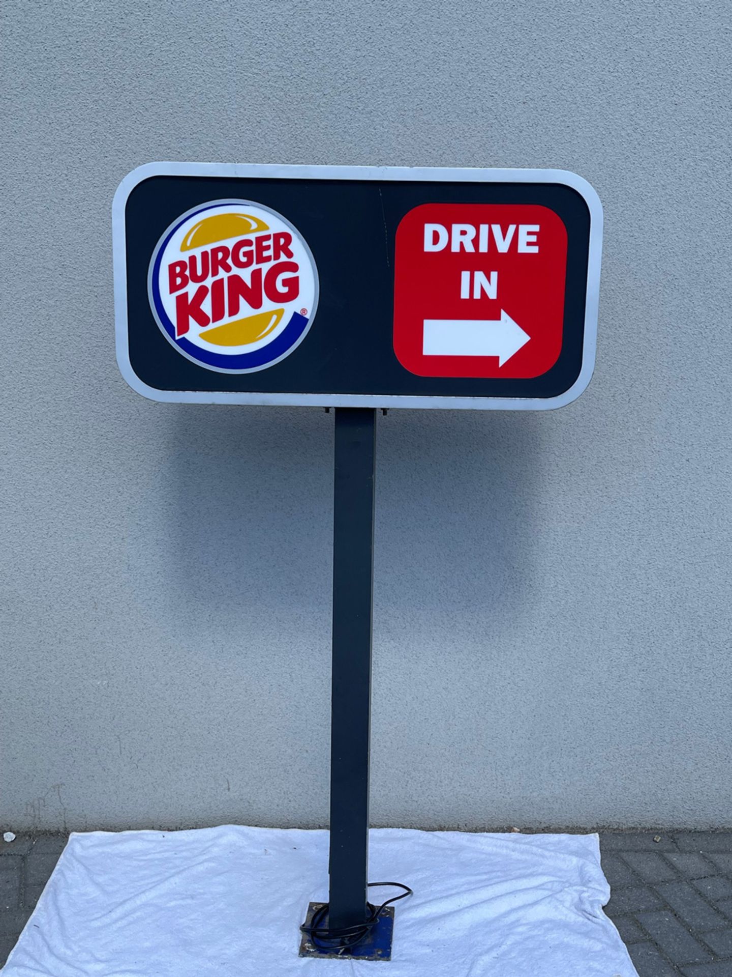 German Burger King Drive In Light-Up Sign 