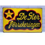 Dutch Enamel Sign "De Ster Verzekeringen"