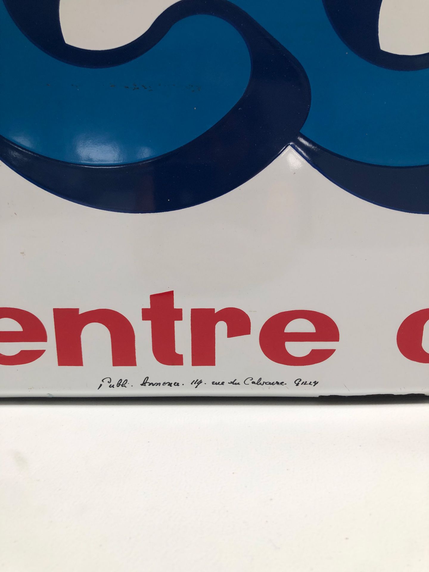 French Cora Centre Commercial Enamel Sign - Image 4 of 5
