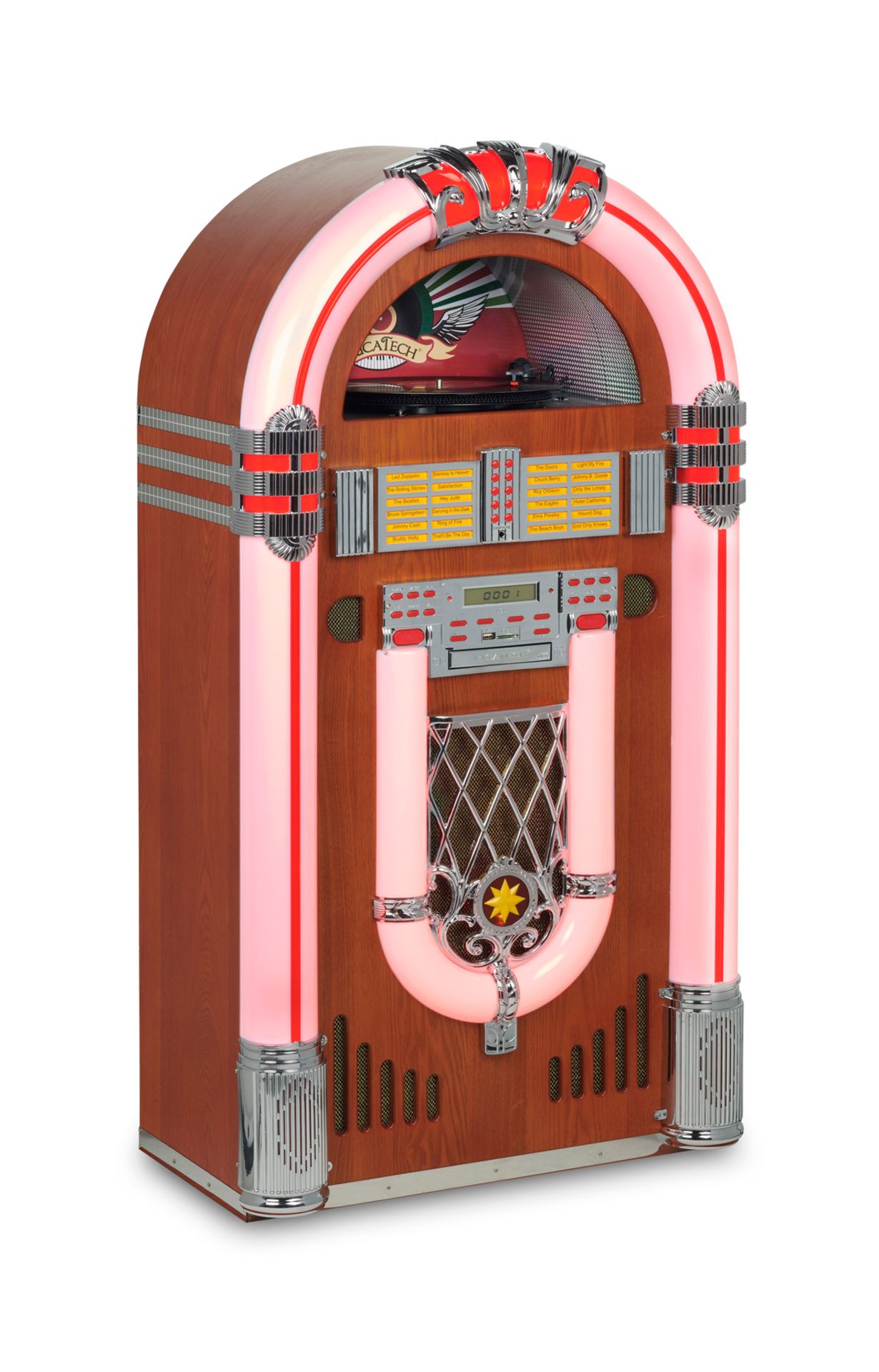 RR2500 Premium LED Jukebox Brown with Full Options  - Image 2 of 10