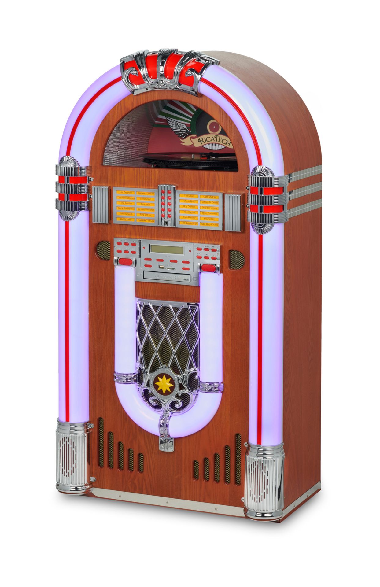 RR2500 Premium LED Jukebox Brown with Full Options  - Image 3 of 10