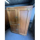 1981 Lanef Solid Oak Refrigerator