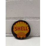 Small Shell Enamel Sign