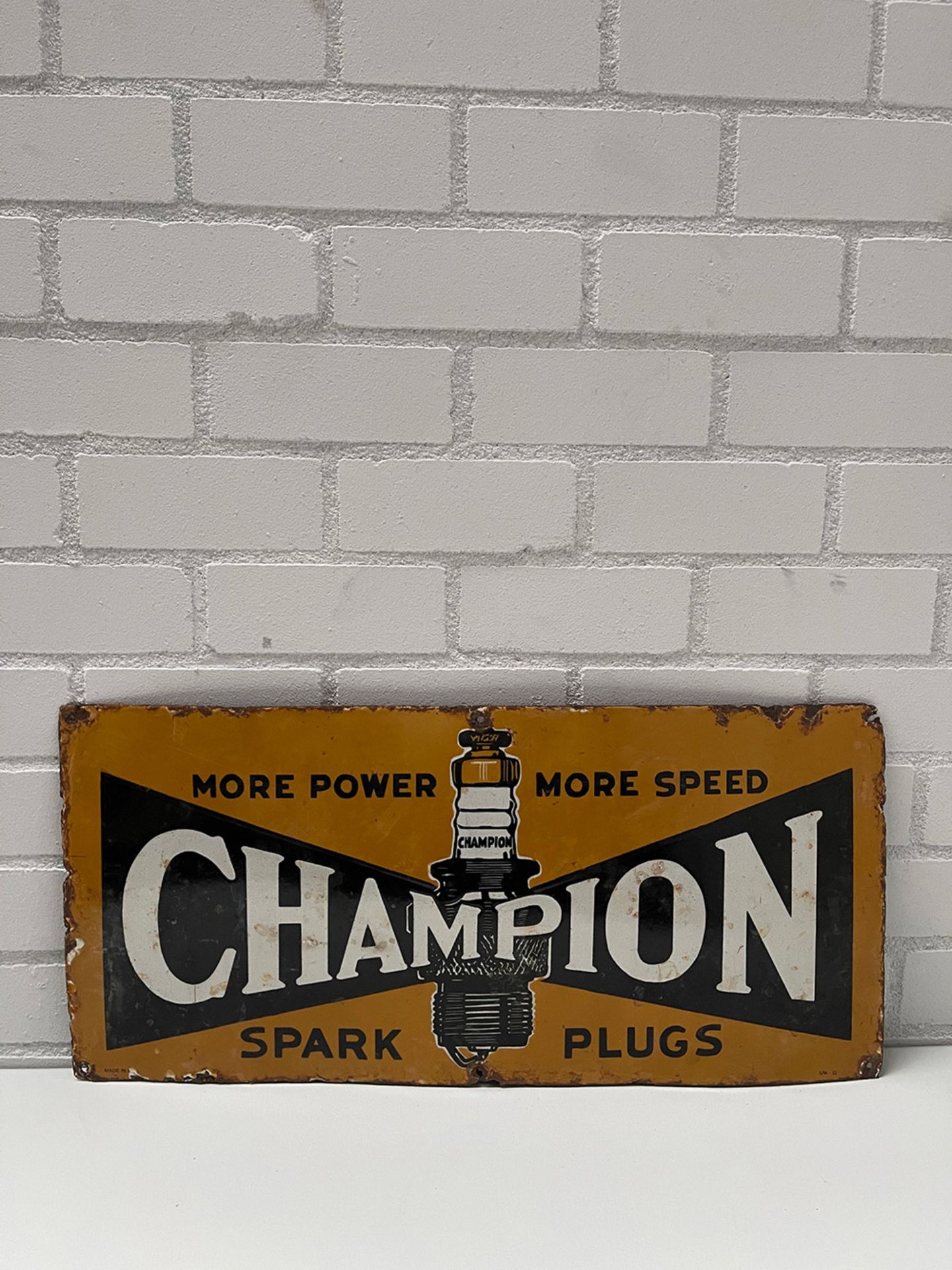 Champion Spark Plugs Enamel Sign