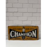 Champion Spark Plugs Enamel Sign