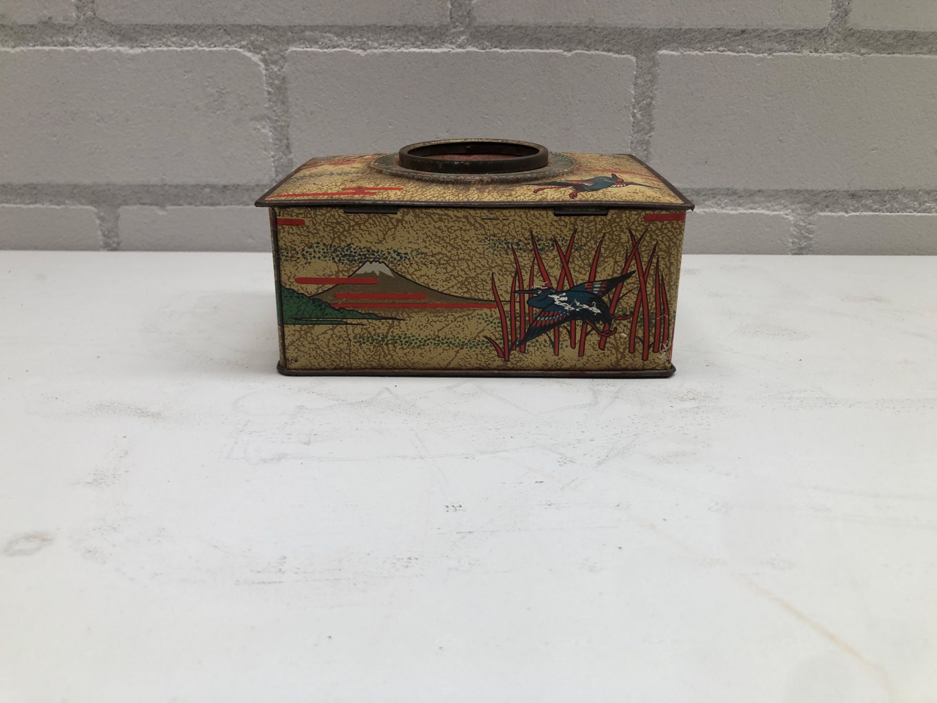 1929 English Carr & Co. "Dice Casket" Biscuit Tin