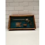 Framed Colt Prop Revolver from USA