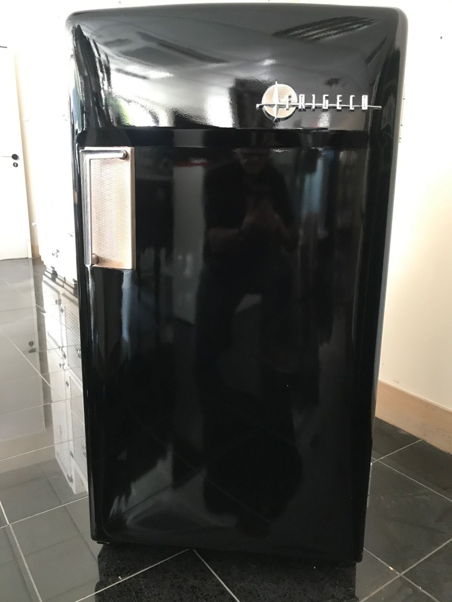 1958 Frigeco Refrigerator in Glossy Black Color