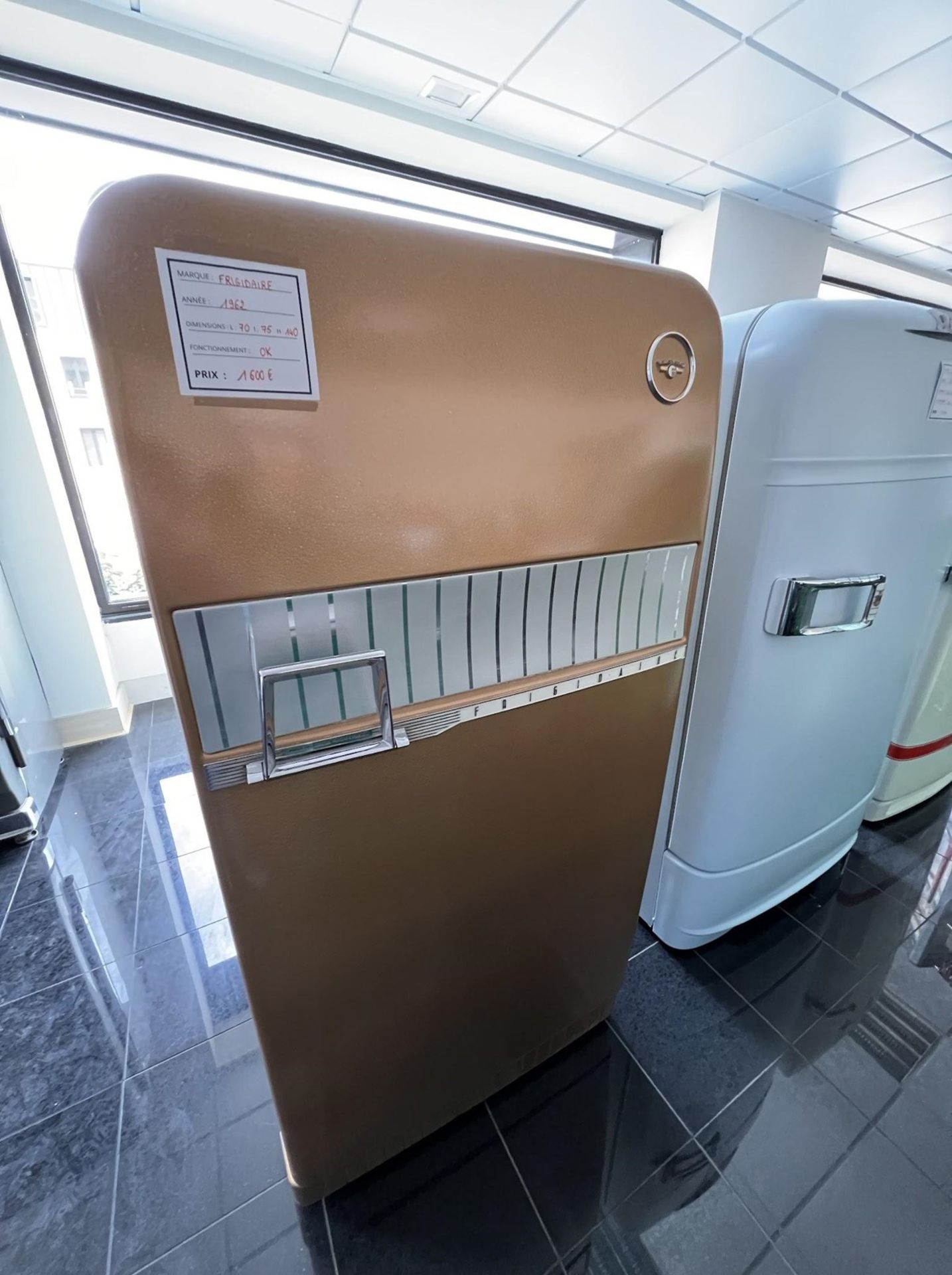 1962 Frigidaire Refrigerator in Metalic Gold Color