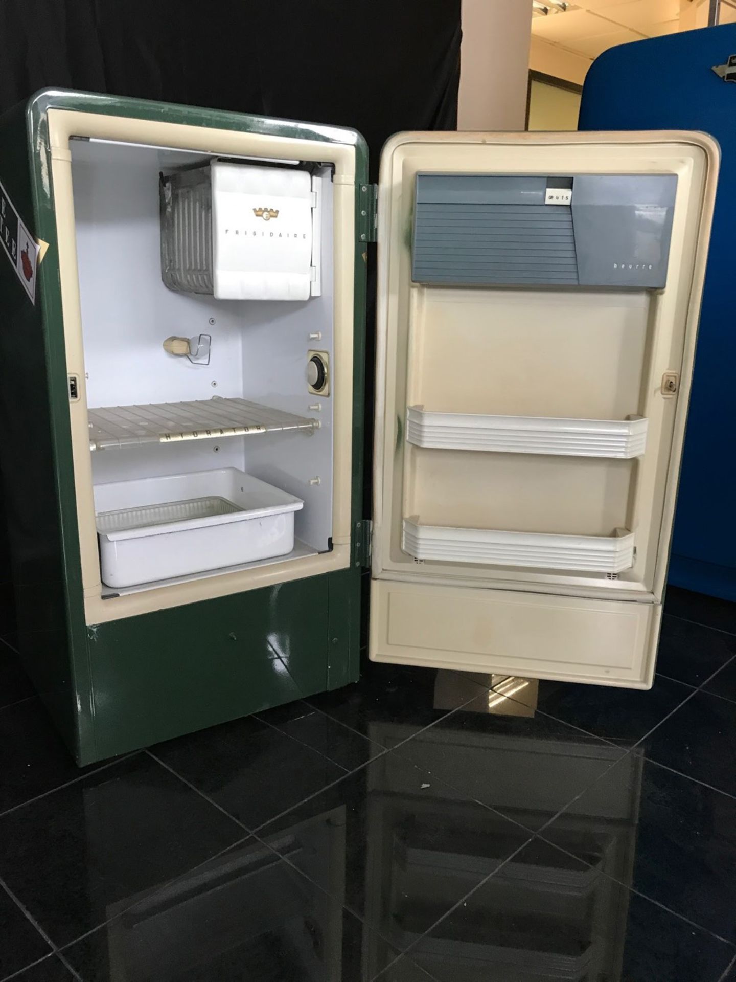 1960 Frigidaire Carlsberg Beer Refrigerator in Glossy Green Color - Image 2 of 2