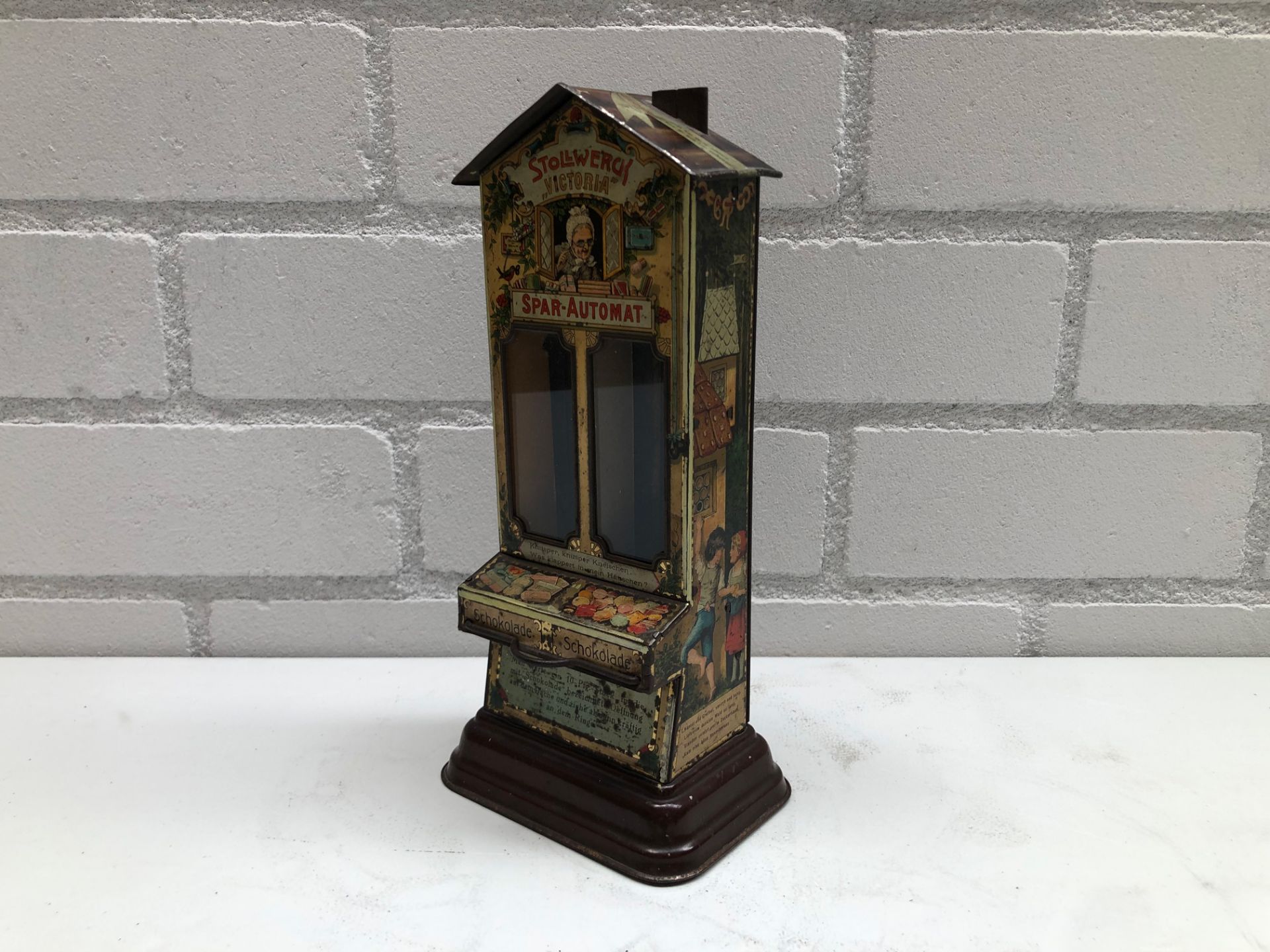 1906 Stollwerck "Victoria" Chocolate Vending Bank