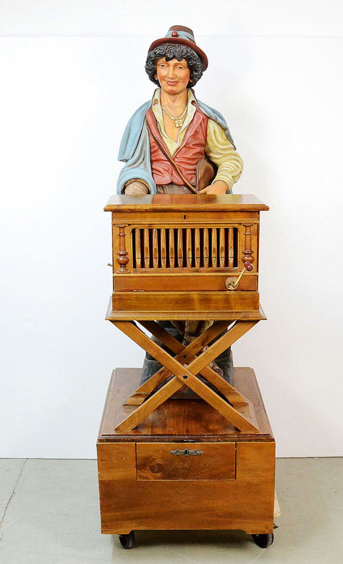 Polyphon Savoyard with a Wooden Figure