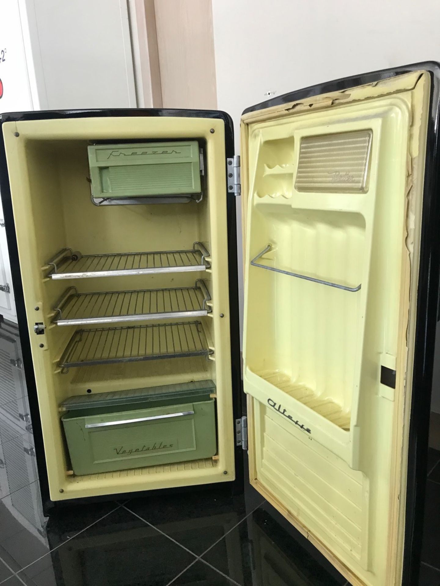 1958 Frigeco Refrigerator in Glossy Black Color - Image 2 of 2