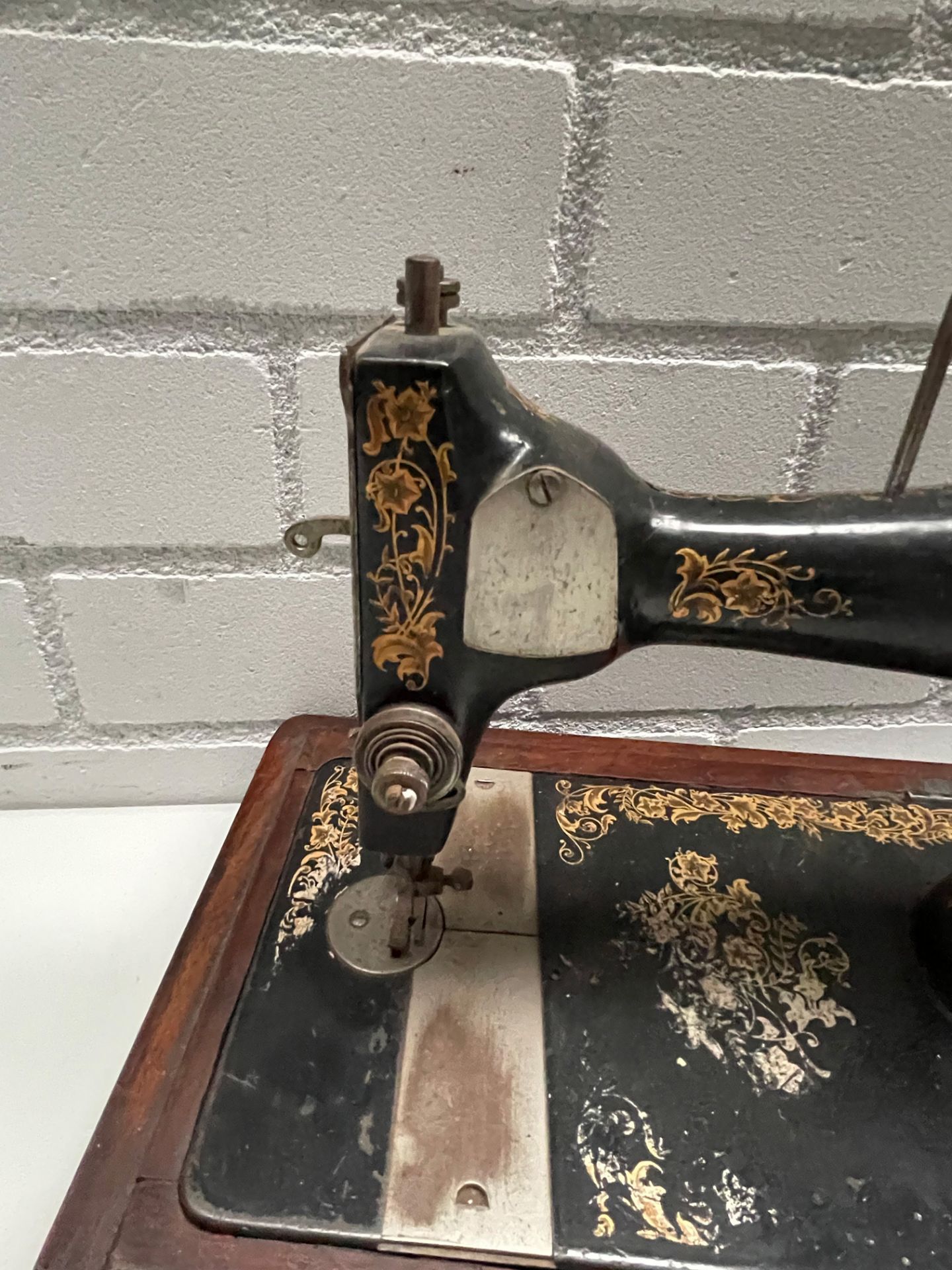 Vintage Cast Iron Sewing Machine - Image 9 of 11