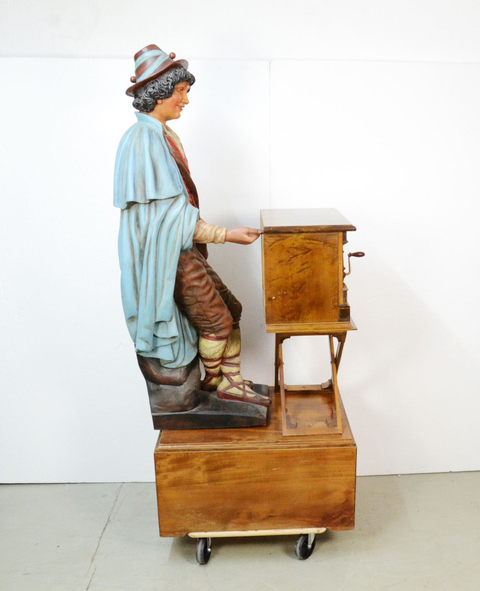 Polyphon Savoyard with a Wooden Figure - Image 3 of 8