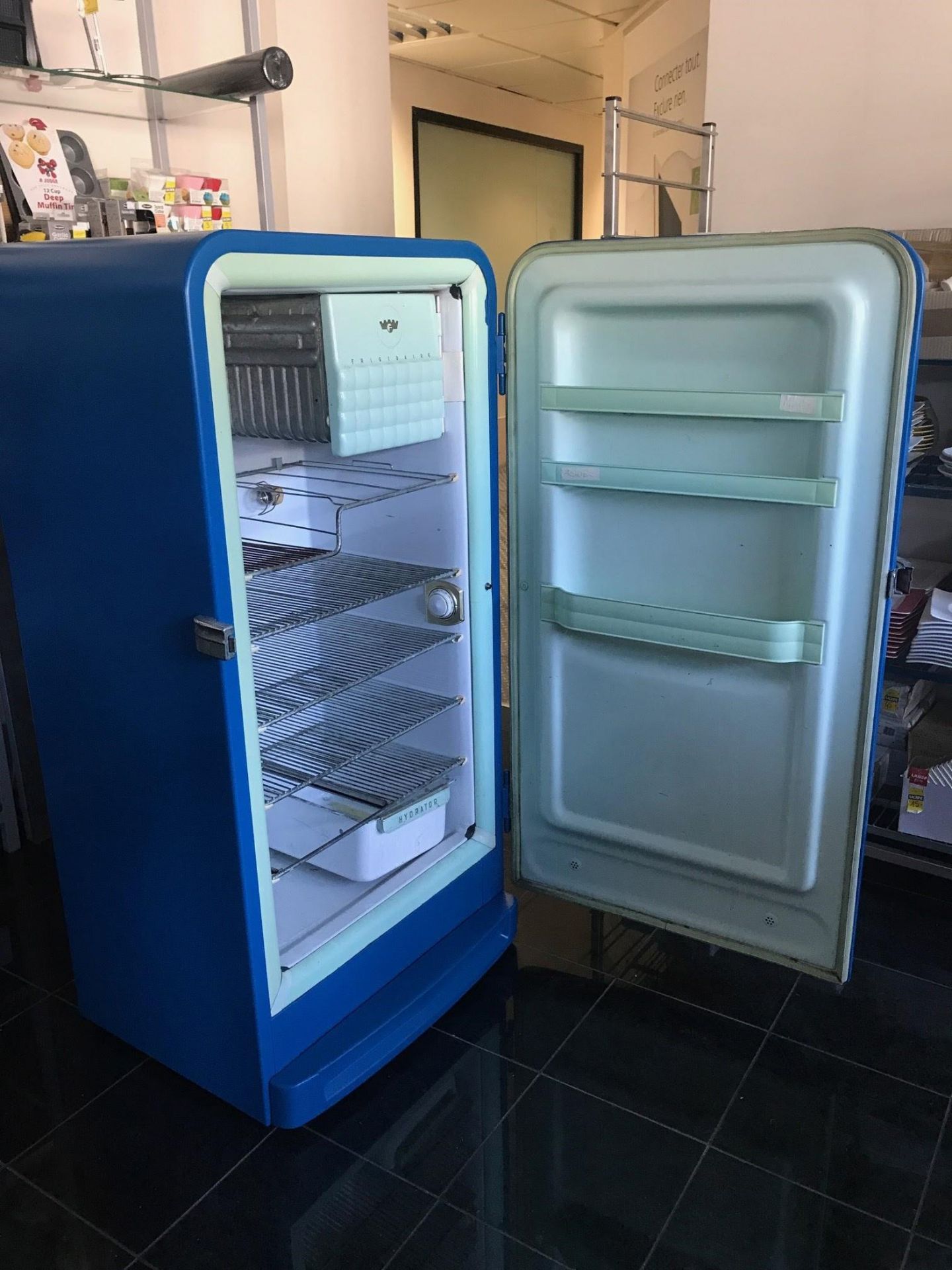 1961 Frigidaire Refrigerator in Matt Blue Color - Image 2 of 2