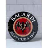 Reproduction Bacardi Logo Enamel Sign