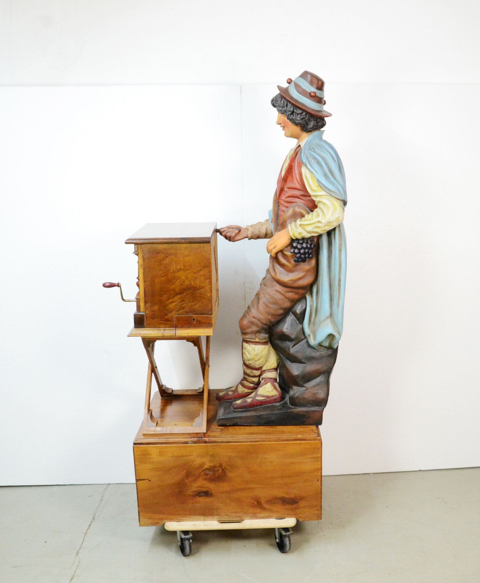 Polyphon Savoyard with a Wooden Figure - Image 5 of 8